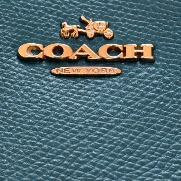 Coach Teal Pebbled Leather City Tote Shoulder Bag - Perfect Work Bag 🏙️ - Picture 13 of 13